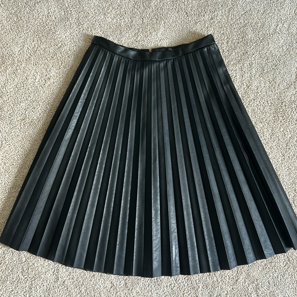 NWT JCrew Vegan leather skirt